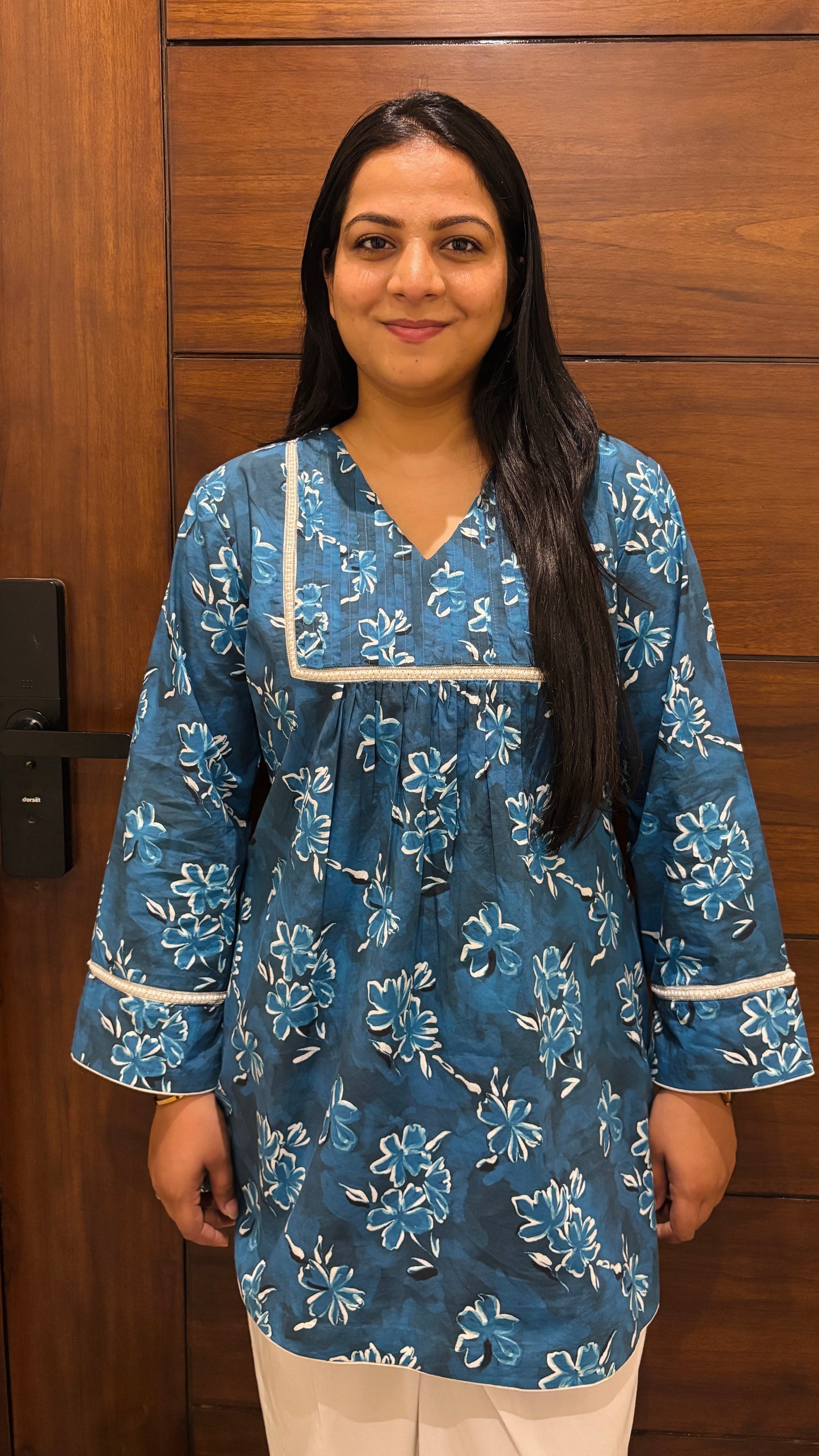 Ocean Bloom Kurti