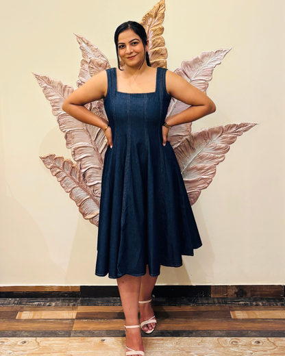 Denim A-Line Dress