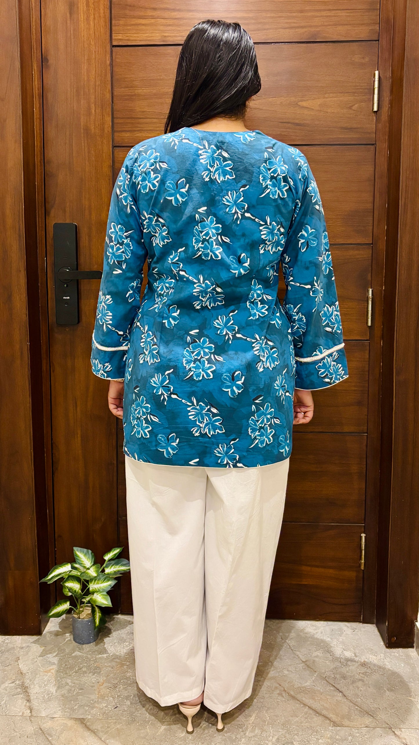 Ocean Bloom Kurti