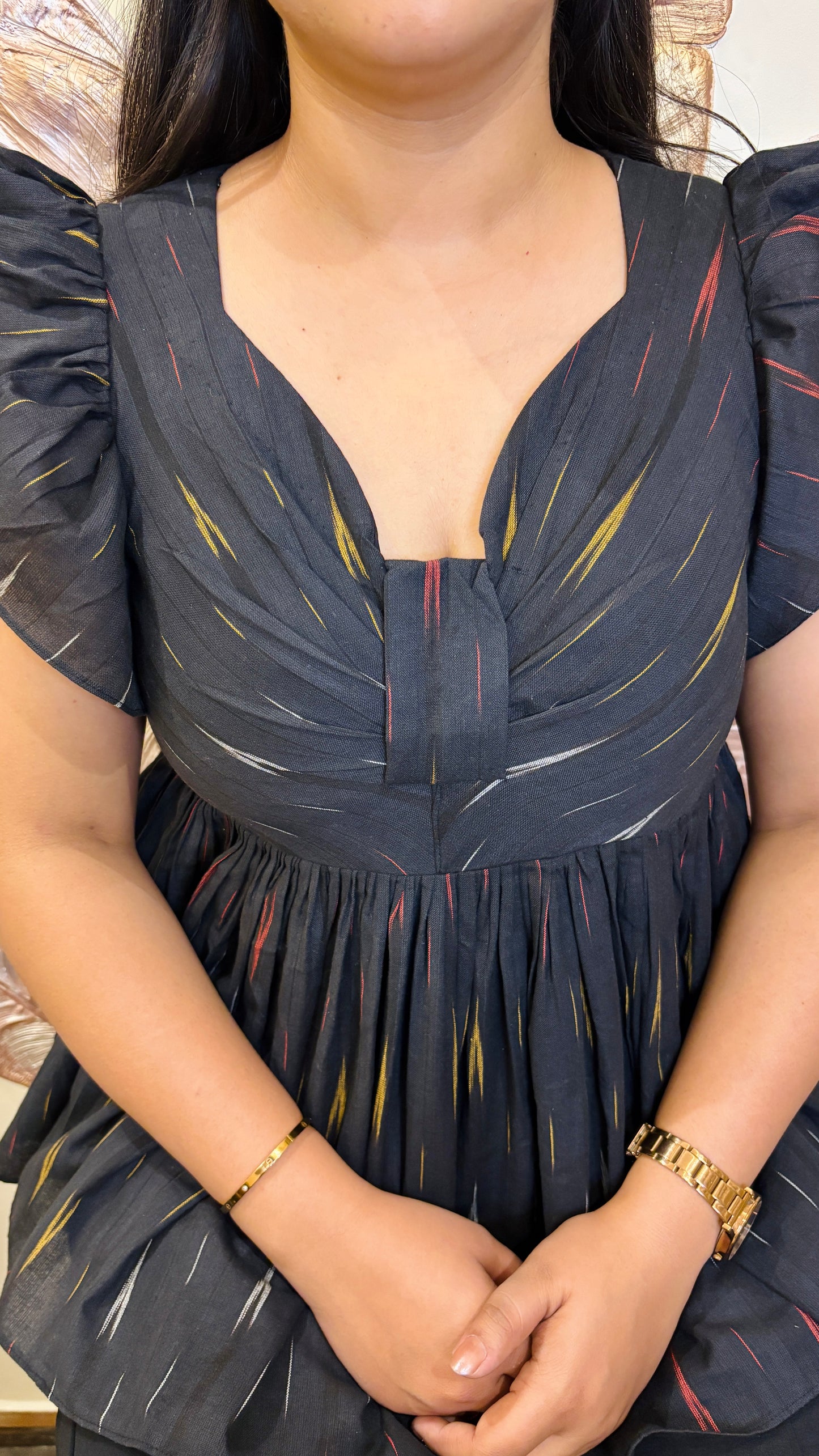 Ikkat flare top