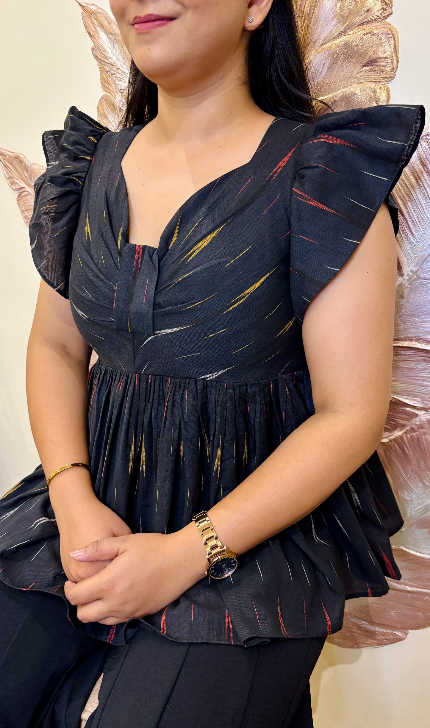 Ikkat flare top