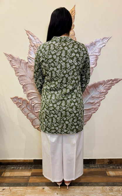 Olive Petal Kurti