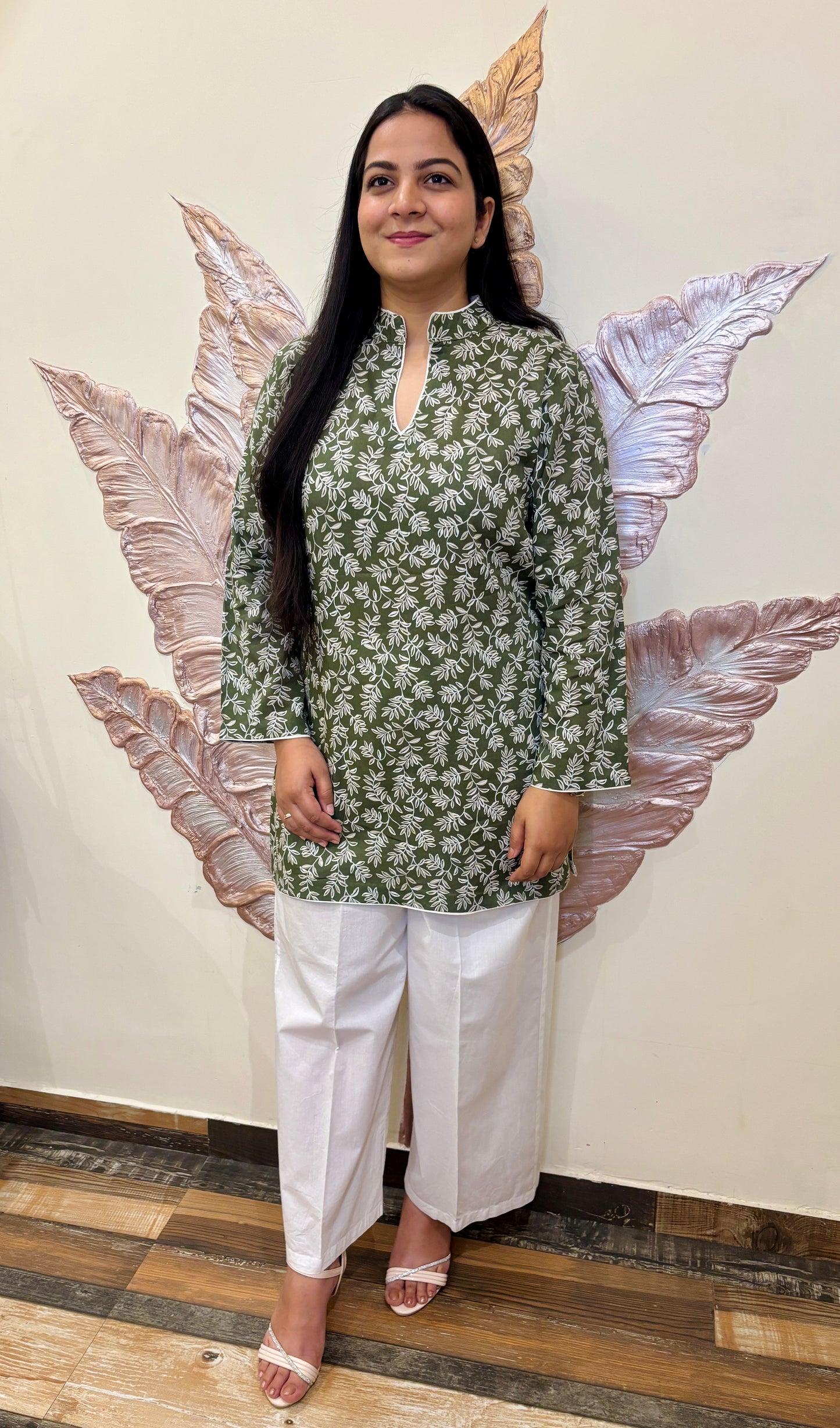 Olive Petal Kurti